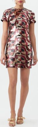 Trina Turk Lupine 2 Sequin T-Shirt Dress in Multi at Nordstrom, Size 12