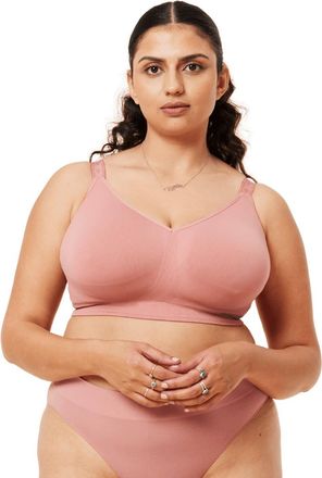 Cake Maternity SUGAR CANDY SEAMLESS BRALETTE in Rosewood at Nordstrom, Size Xx-Large