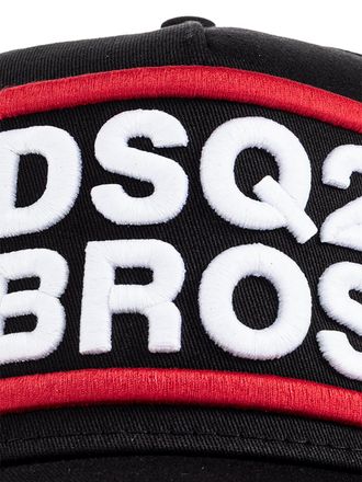 Dsquared2 BCM098905C000012124 Logo-Embroidered Baseball Cap - Black