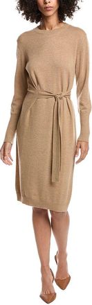 Forté Cashmere Wool & Cashmere-Blend Crew Neck Dress