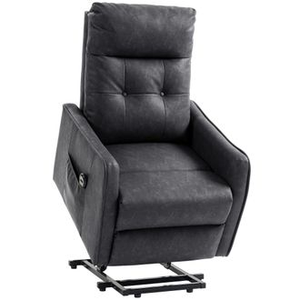 HOMCOM Sill&oacute;n elevador 68x86x104 cm gris