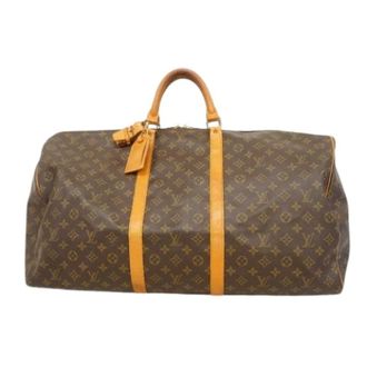 Louis Vuitton Pre-owned Weekend Bags, male, Brown, Size: ONE SIZE Pre-owned Keepall 60 Boston Bag