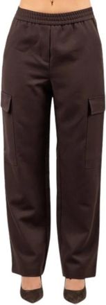 LuckyLu Wijde broek - Dames - Wijde Broeken - Bruin - S - Broeken