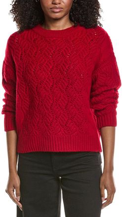 Elie Tahari Novelty Stitch Cashmere Sweater