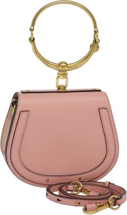 Chlo&eacute; Nile Leather Pink Leather Handbag (Pre-Owned)