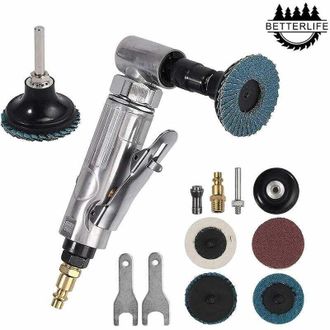 OEM Amoladora Angular Neum&aacute;tica (1/4 Bsp 6,2 Bar) Para Pulir, Desbarbar, Redondear Y Lijar Carrocer&iacute;as. Equipada Con Discos De Lija De Corind&oacute;n De 2 Pulga