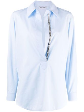 Dice Kayek Camicia con decorazione - Blu