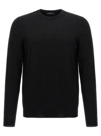 Zanone Black Wool Sweater