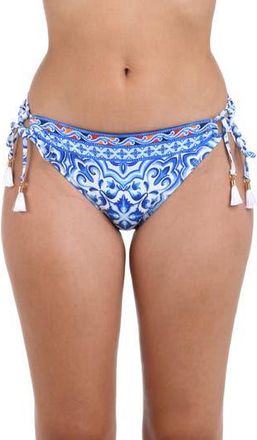 La Blanca Alboran Adjustable Loop Hipster Bikini Bottoms in Blue at Nordstrom Rack, Size 12