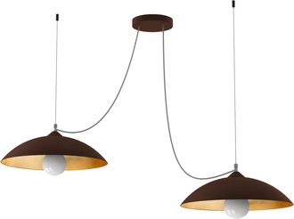 Lumicom Dream L&aacute;mpara De Techo Corten Hoja 2 Luces