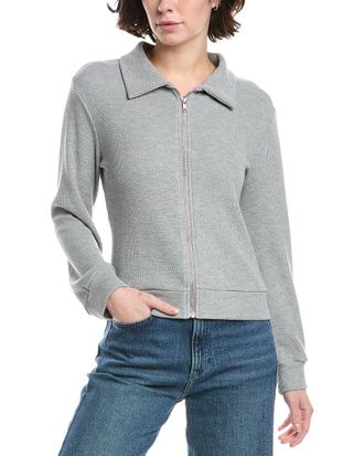 Red Haute Zip Sweater