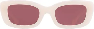 Coach Pomace Red Rectangular Ladies Sunglasses HC8390U 580575 51