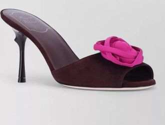Roger Vivier leather high heel mules