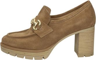 Nero Giardini Leren Mocassin Schoen - Dames - Pumps - Beige - 39 EU - Leer - Schoenen