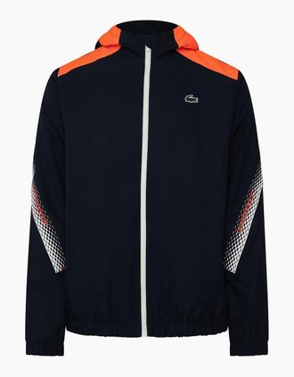 Lacoste Mens Tennis Hooded Jacket - Navy - Size: 40/42/Regular