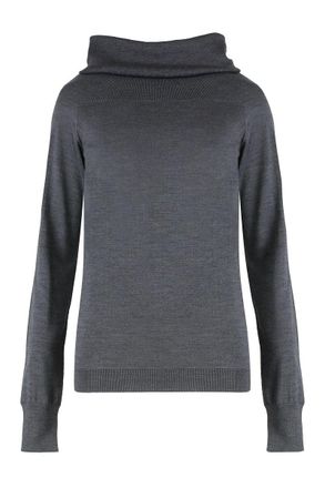 Stella McCartney Bardot Neck Sweater In Grey Virgin Wool