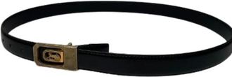 Celine Pre-owned Vintage Leren Riem - Dames - Vintage Accessoires - Zwart - ONE Size - Leer - Vintage