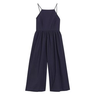 Ted Baker Eze Jumpsuit Met Vierkante Halslijn En Gekruiste Bandjes, Donkerblauw
