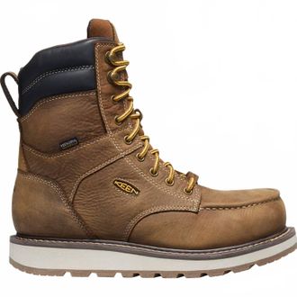 Keen Mens Cincinnati 8 Waterproof Work Boots In Brown