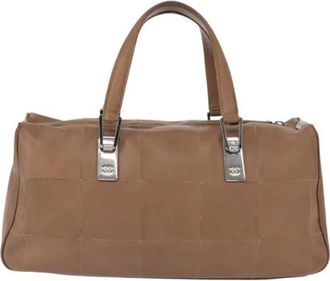 Chanel Pre-owned Handbags, female, Brown, Size: ONE SIZE Pre-owned Leather Handbag