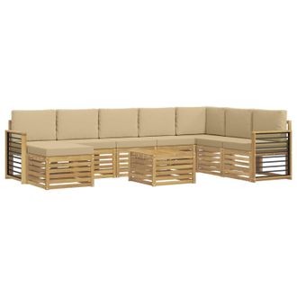 vidaXL Juegos De Sof&aacute;s Madera De Acacia S&oacute;lida Vidaxl