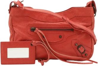 Balenciaga Pre-owned Vintage Clutch Bag - Dames - Vintage Schoudertas - Rood - ONE Size - Leer - Vintage