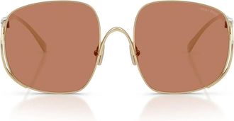 Miu Miu Sunglasses Mua57 S Zvn90 Q Pale Gold/Brown Women