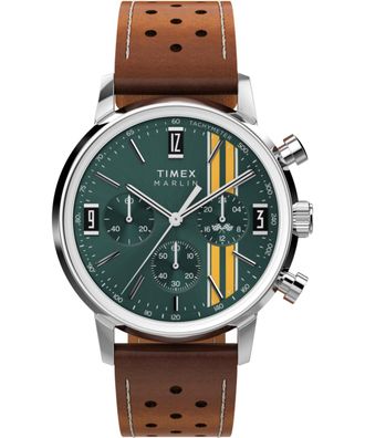 Timex Marlin Mens Brown Watch TW2W99100 Leather - One Size