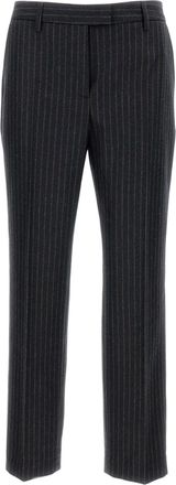 Alberto Biani Franca Pinstriped Trousers