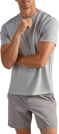 Rhone Waffle Tech Crew T-Shirt in Sage Gray at Nordstrom, Size Xx-Large