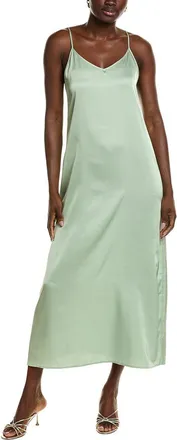 POINT Point Satin Slip Dress