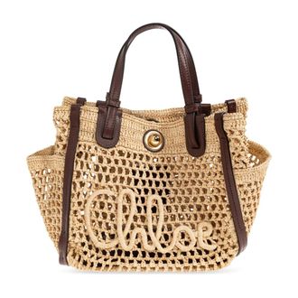 Chlo&eacute; Handbags, female, Beige, Size: ONE SIZE Iconic Small bag