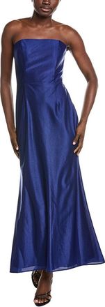 Rene Ruiz Strapless Tea Length Midi Dress