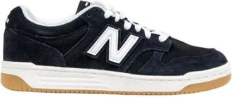 New Balance Sneakers, female, Black, 4 UK, Lace-Up Leather Trainers