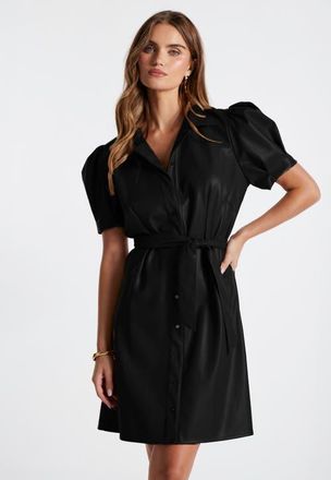 Bishop + Young Clea Leather Dress in Latte at Nordstrom, Size Medium
