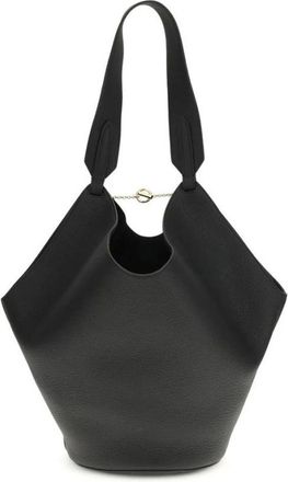 Khaite Bos Taurus Shoulder Bag - Dames - Tassen - Zwart - Maat: ONE Size Leer