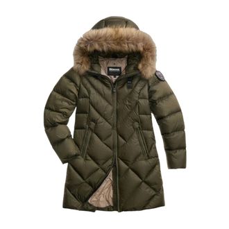 Blauer Althea Long Down Jacket - - Coats - Donna - Verde - XL
