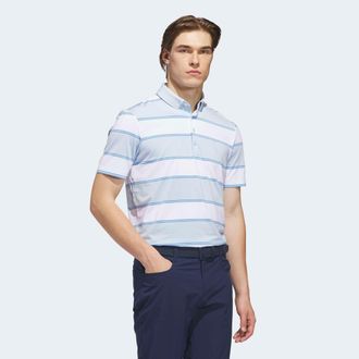 adidas Poloshirt ADIDAS PERFORMANCE ULT+ JUMBO STRP, Herren, Gr. XXL, crystal sky, wei&szlig;, Obermaterial: 88% Polyester, 12% Elasthan, normal, Shirts Poloshirt