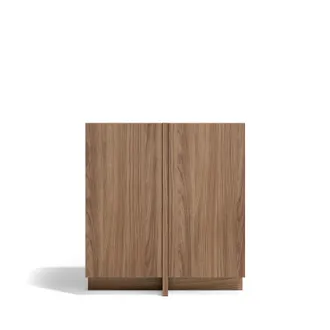HERDASA Herdasa, Aparador Soho Con 2 Puertas, En Melamina, 94x87x27cm, Acabado Nogal