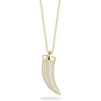Glaze Jewelry Gold Vermeil Horn Necklace in Yellow Gold at Nordstrom Rack