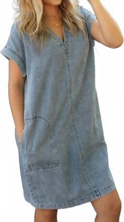 Thread & Supply Margaret Dress In Kacey Wash