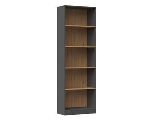 OEM Estanter&iacute;a Cl&aacute;sica Para Libros, Carpetas Y Juguetes, Antracita/roble Artesanal - Universal, S&oacute;lida, Espaciosa