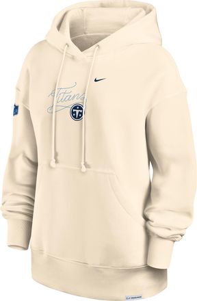 Nike Tennessee Titans Rivalries Collection Phoenix Nike Womens NFL Oversized Pullover Hoodie in Brown | 01N515A9V-5RY