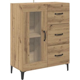 vidaXL Sideboard with Drawer Artisan Oak 69.5 x 34 x 90 cm vidaXL