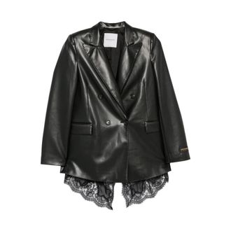 Ermanno Scervino Dubbelrijige Blazer - Dames - Jassen - Zwart - Maat: 2XS