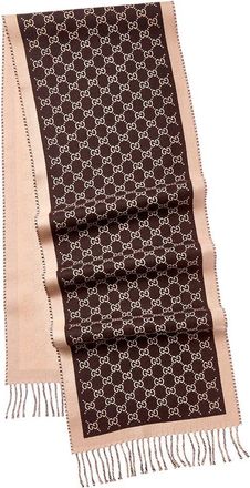 Gucci Gg Wool Scarf