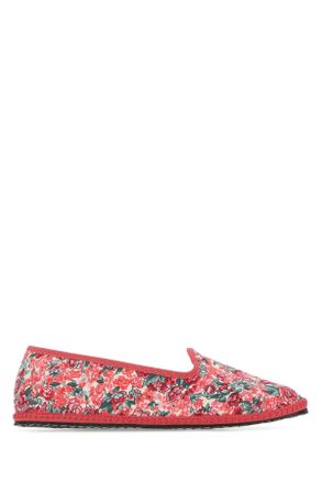 Vibi Venezia Printed Canvas Ballerinas
