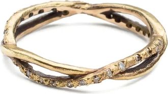 Isamu Noguchi 14kt yellow gold Daphne diamond ring - Oro