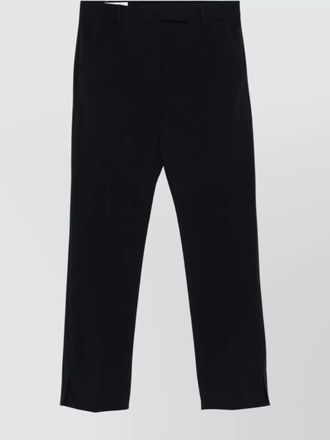 Incotex contemporary crop trousers pressed crease
