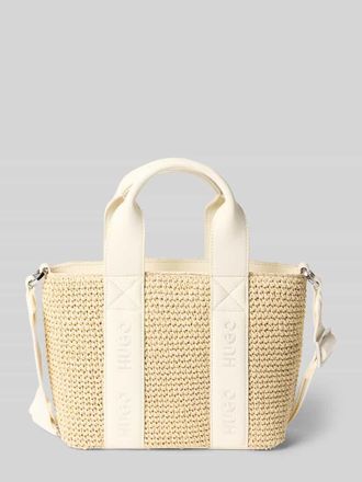 HUGO BOSS Henkeltasche aus Papier Modell BECKY ST_MINI TOTE in Ecru, Gr&ouml;&szlig;e 1